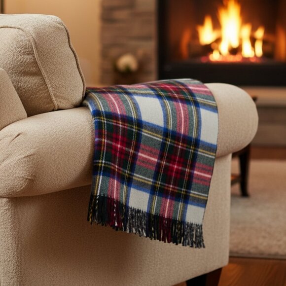 Vintage Saks Fifth Ave Wool Blanket - Picture 1 of 4